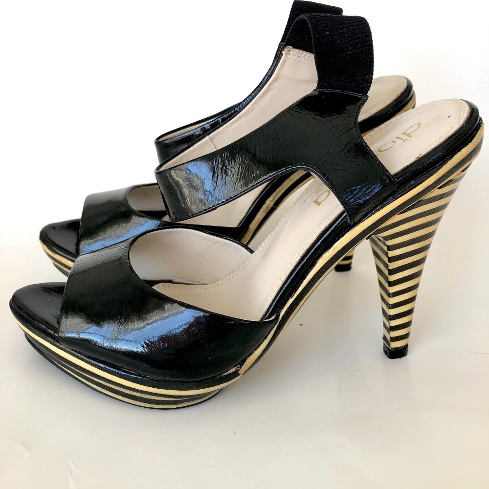 Dionella by Dione Patent Leather Platform Heels